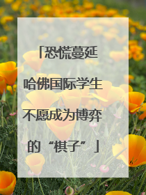 恐慌蔓延 哈佛国际学生不愿成为博弈的“棋子”