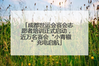 成都世运会赛会志愿者培训正式启动，近万名赛会“小青椒”充电启航