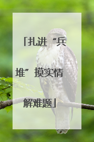 扎进“兵堆”摸实情解难题