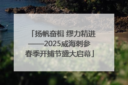 扬帆奋楫 缪力精进——2025威海刺参春季开捕节盛大启幕