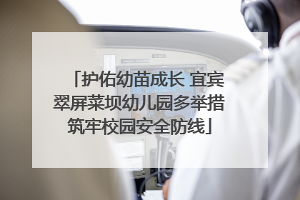 护佑幼苗成长 宜宾翠屏菜坝幼儿园多举措筑牢校园安全防线