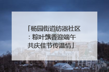 杨园街道纺器社区：粽叶飘香迎端午 共庆佳节传温情