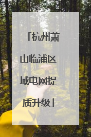 杭州萧山临浦区域电网提质升级