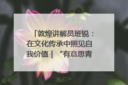 敦煌讲解员班锐：在文化传承中照见自我价值｜“有意思青年”高校公益计划