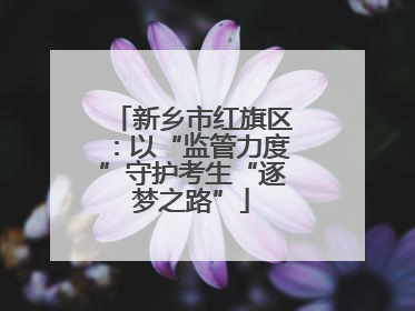 新乡市红旗区：以“监管力度”守护考生“逐梦之路”