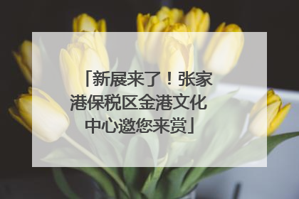 新展来了！张家港保税区金港文化中心邀您来赏