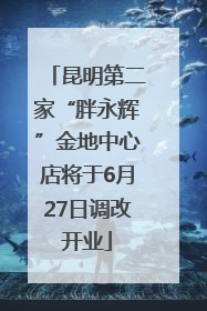 昆明第二家“胖永辉”金地中心店将于6月27日调改开业