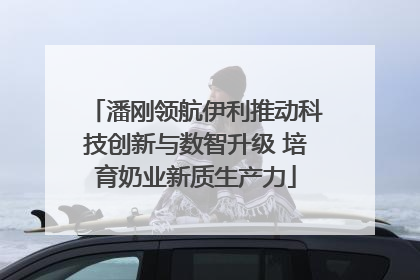 潘刚领航伊利推动科技创新与数智升级 培育奶业新质生产力