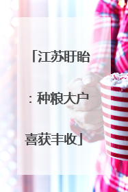江苏盱眙：种粮大户喜获丰收