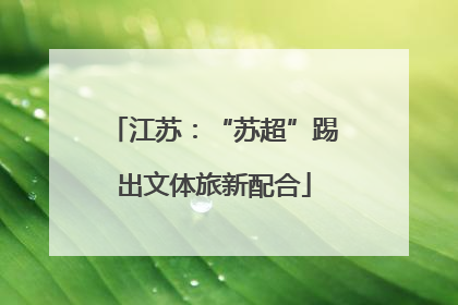 江苏：“苏超”踢出文体旅新配合
