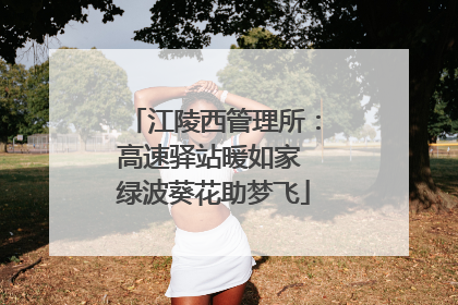 江陵西管理所：高速驿站暖如家 绿波葵花助梦飞