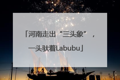 河南走出“三头象”，一头驮着Labubu
