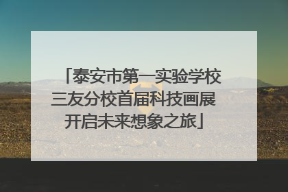 泰安市第一实验学校三友分校首届科技画展开启未来想象之旅