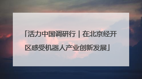 活力中国调研行｜在北京经开区感受机器人产业创新发展