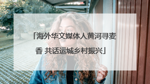 海外华文媒体人黄河寻麦香 共话运城乡村振兴