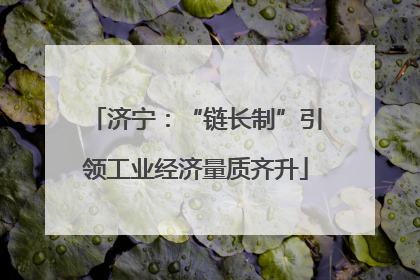 济宁：“链长制”引领工业经济量质齐升