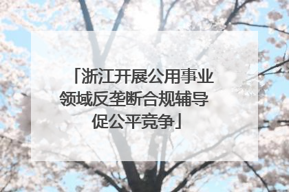 浙江开展公用事业领域反垄断合规辅导 促公平竞争