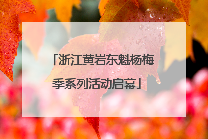 浙江黄岩东魁杨梅季系列活动启幕