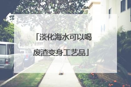 淡化海水可以喝 废渣变身工艺品