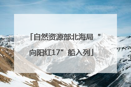 自然资源部北海局“向阳红17”船入列