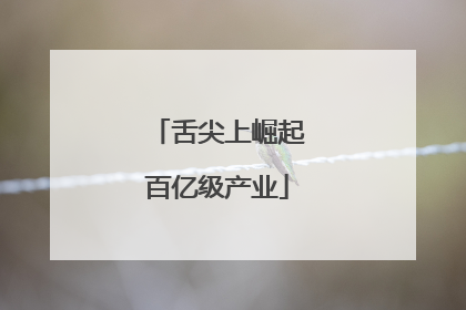 舌尖上崛起百亿级产业