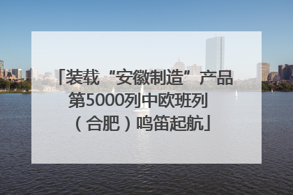 装载“安徽制造”产品 第5000列中欧班列（合肥）鸣笛起航