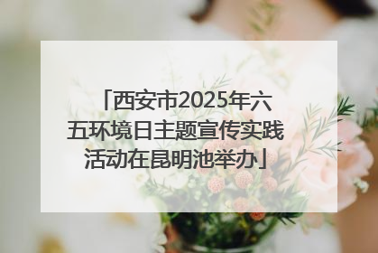 西安市2025年六五环境日主题宣传实践活动在昆明池举办