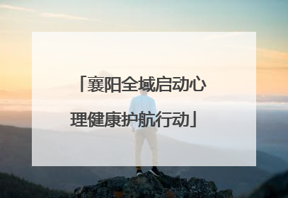 襄阳全域启动心理健康护航行动