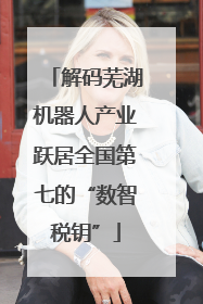 解码芜湖机器人产业跃居全国第七的“数智税钥”