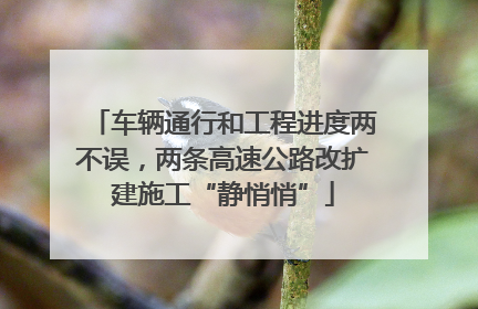 车辆通行和工程进度两不误，两条高速公路改扩建施工“静悄悄”