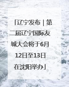 辽宁发布｜第二届辽宁国际友城大会将于6月12日至13日在沈阳举办