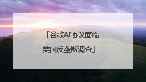 谷歌AI协议面临美国反垄断调查