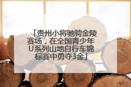 贵州小将驰骋金陵赛场，在全国青少年U系列山地自行车锦标赛中勇夺3金