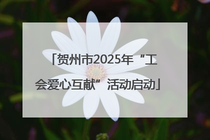 贺州市2025年“工会爱心互献”活动启动