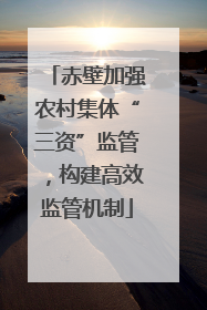 赤壁加强农村集体“三资”监管，构建高效监管机制