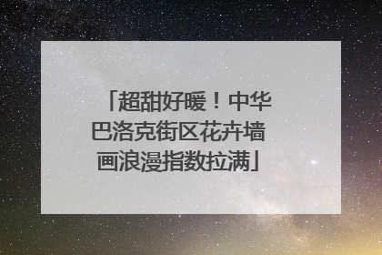 超甜好暖！中华巴洛克街区花卉墙画浪漫指数拉满