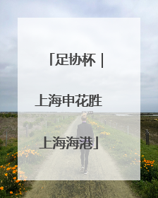 足协杯｜上海申花胜上海海港