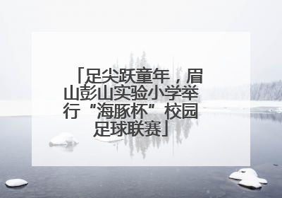 足尖跃童年，眉山彭山实验小学举行“海豚杯”校园足球联赛
