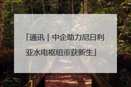 通讯｜中企助力尼日利亚水电枢纽重获新生