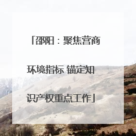 邵阳：聚焦营商环境指标 锚定知识产权重点工作
