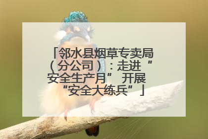 邻水县烟草专卖局（分公司）：走进“安全生产月” 开展“安全大练兵”