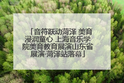 音符跃动菏泽 美育浸润童心 上海音乐学院美育教育展演山东省展演·菏泽站落幕