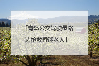 青岛公交驾驶员路边抢救昏迷老人