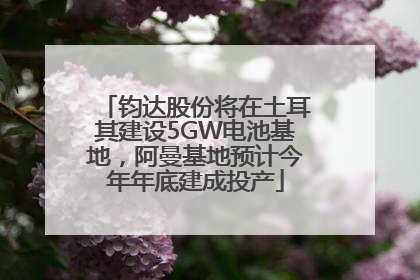 钧达股份将在土耳其建设5GW电池基地，阿曼基地预计今年年底建成投产