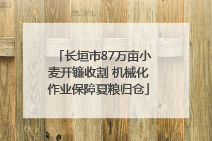 长垣市87万亩小麦开镰收割 机械化作业保障夏粮归仓