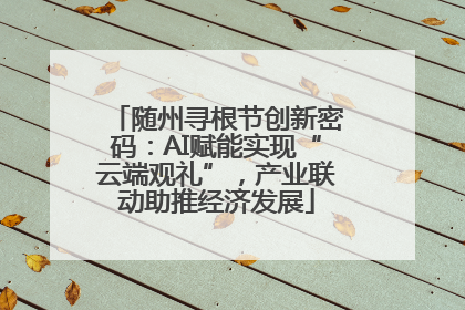 随州寻根节创新密码：AI赋能实现“云端观礼”，产业联动助推经济发展