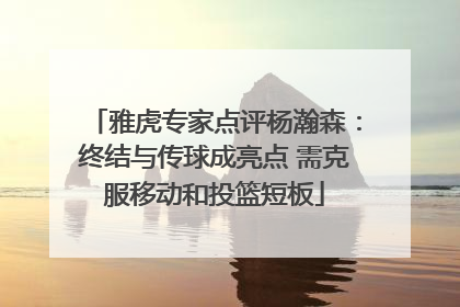 雅虎专家点评杨瀚森：终结与传球成亮点 需克服移动和投篮短板
