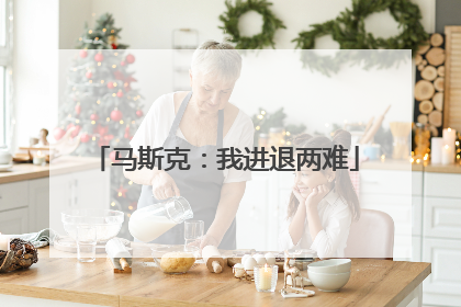 马斯克：我进退两难