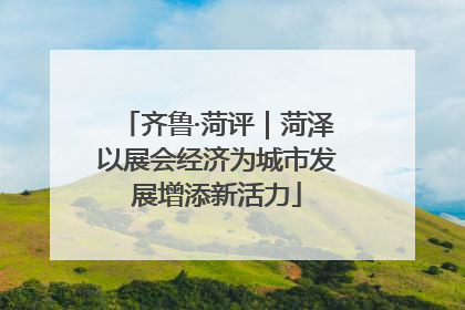 齐鲁·菏评｜菏泽以展会经济为城市发展增添新活力