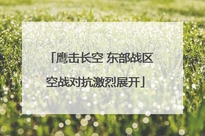 鹰击长空 东部战区空战对抗激烈展开